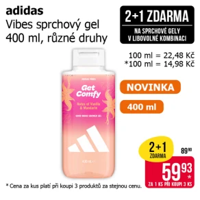 Akce 2+1 na sprchové gely v libovolné kombinaci