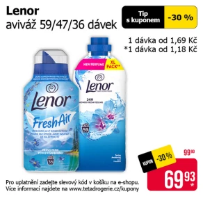 Sleva na produkty Lenor