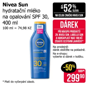 Sleva na produkty Nivea