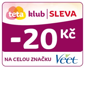 Využijte klubové nabídky - Sleva 20 Kč na celou značku Veet