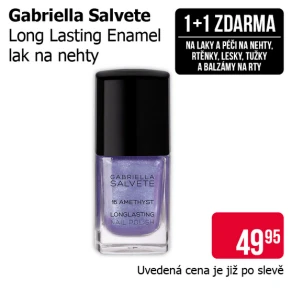 Akce 1+1 zdarma na laky a péči na nehty, rtěnky, lesky, tužky a balzámy na rty značky Gabriella Salvete