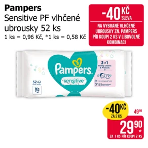 Sleva na produkty Pampers