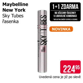 Akce 1+1 zdarma na všechny řasenky v libovolné kombinaci