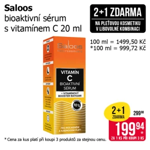 Akce 2+1 zdarma na pleťovou kosmetiku v libovolné kombinaci