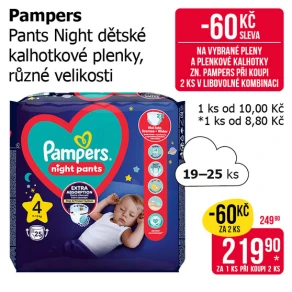 Sleva na produkty Pampers