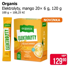 Sleva na produkty Organis
