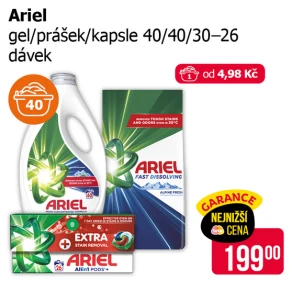 Sleva na produkty Ariel
