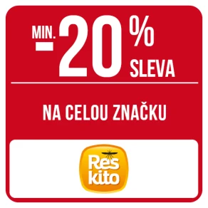 Sleva min. 20 % na celou značku Reskito