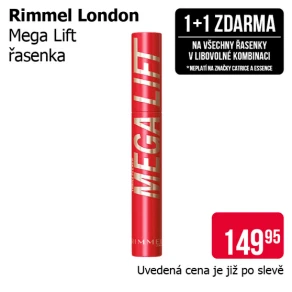 Akce 1+1 zdarma na všechny řasenky v libovolné kombinaci