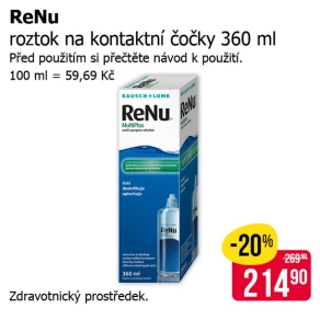 Sleva na produkty ReNu