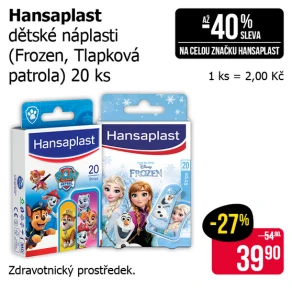 Sleva na produkty Hansaplast