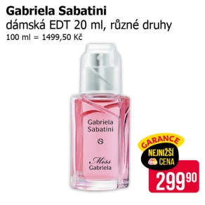 Sleva na produkty Gabriela Sabatini