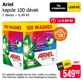 Sleva na produkty Ariel