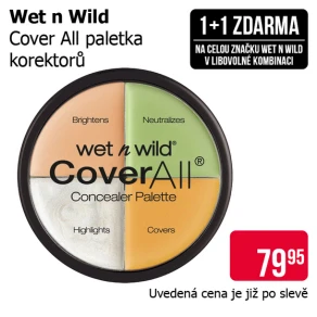 Akce 1+1 zdarma na celou značku Wet n Wild v libovolné kombinaci