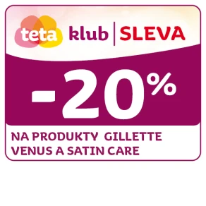 Využijte klubové nabídky - Sleva 20 % na produkty Gillette Venus a Satin Care
