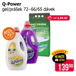 Sleva na produkty Q-Power