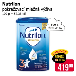 Sleva na produkty Nutrilon