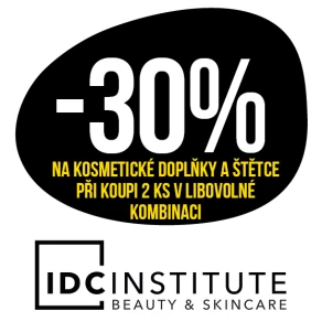 Sleva 30 % na kosmetické doplňky a štětce značky IDC institute při koupi 2 ks v libovolné kombinaci