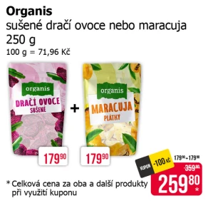 Sleva na produkty Organis