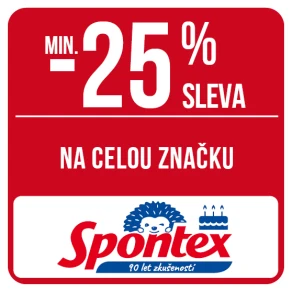 Sleva min. 25 % na celou značku Spontex