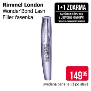 Akce 1+1 zdarma na všechny řasenky v libovolné kombinaci