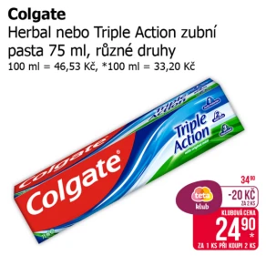 Sleva na produkty Colgate