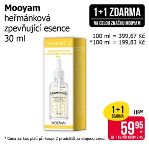 Akce 1+1 zdarma na celou značku Mooyam v libovolné kombinaci