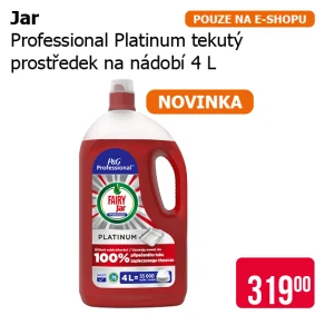 Jar - Professional Platinum Tekutý prostředek na nádobí 4 l