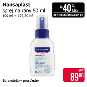 Sleva na produkty Hansaplast