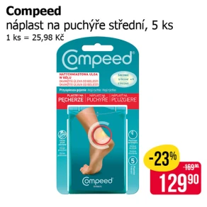 Sleva na produkty Compeed