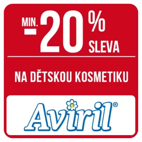 Sleva min. 20 % na dětskou kosmetiku značky Aviril