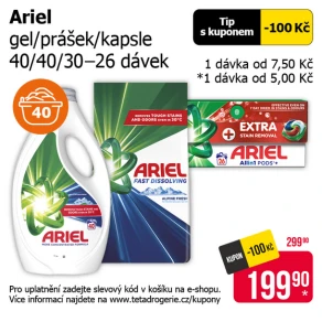 Sleva na produkty Ariel
