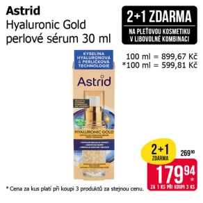 Akce 2+1 zdarma na pleťovou kosmetiku v libovolné kombinaci