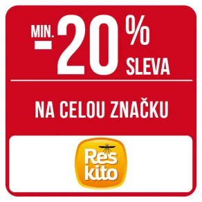 Sleva min. 20 % na celou značku Reskito