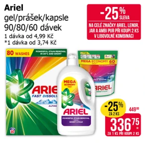 Sleva na produkty Ariel