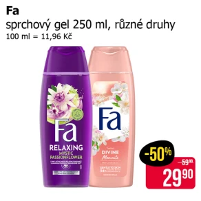 Sleva na produkty Fa