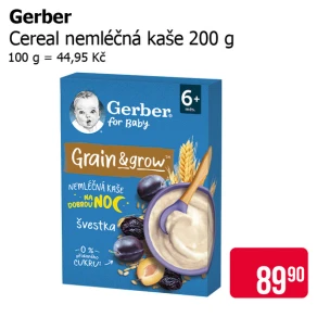 Sleva na produkty Gerber