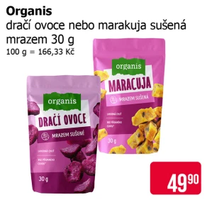 Sleva na produkty Organis