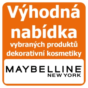 Výhodná nabídka vybraných produktů dekorativní kosmetiky značky Maybelline New York