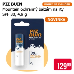 PIZ BUIN Mountain ochranný balzám na rty SPF30 4,9 g