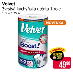 Sleva na produkty Velvet