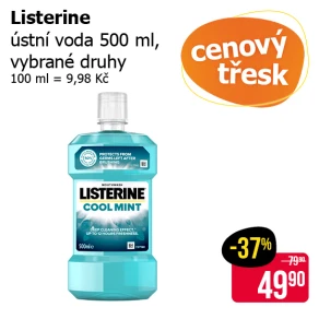 Sleva na produkty Listerine