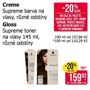 Sleva na produkty Schwarzkopf