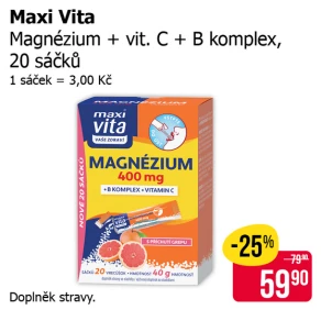 Sleva na produkty Maxi Vita