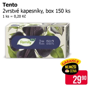 Sleva na produkty Tento