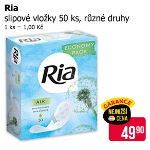 Sleva na produkty Ria