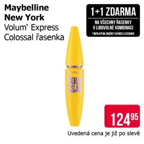 Akce 1+1 zdarma na všechny řasenky v libovolné kombinaci