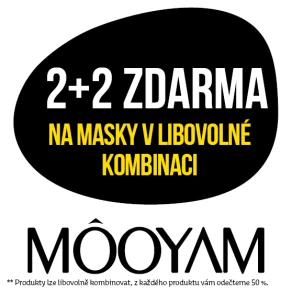 Akce 2+2 zdarma na masky značky Mooyam v libovolné kombinaci
