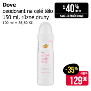 Sleva na produkty Dove