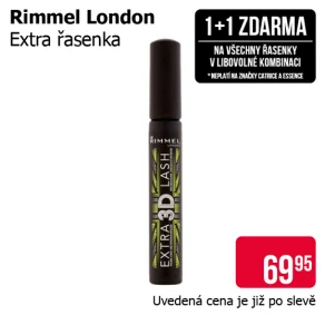 Akce 1+1 zdarma na všechny řasenky v libovolné kombinaci